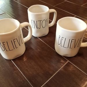 Rae Dunn BELIEVE mug